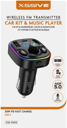 Bluetooth FM Transmitter Auto – Muziek & Handsfree Bellen